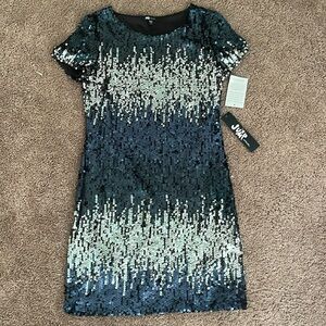 Sparkly ombré colored dress